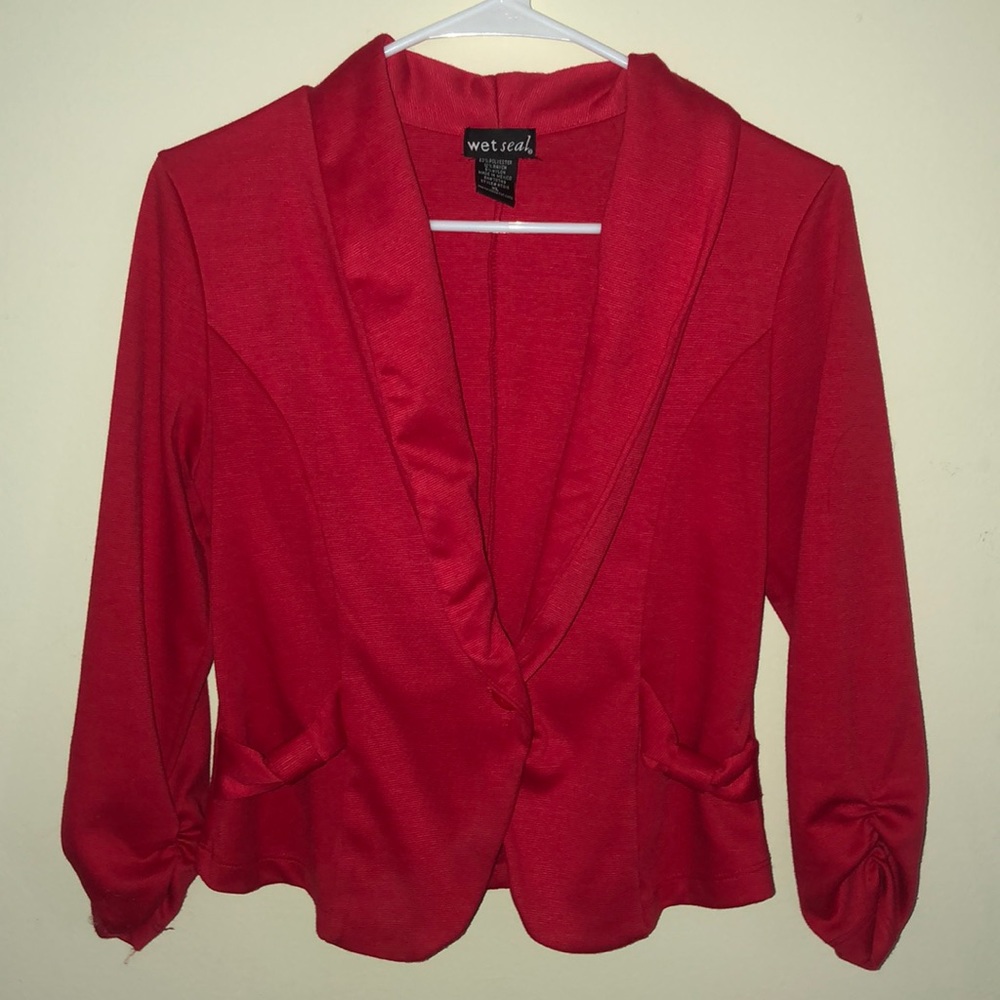 Red Wet Seal Blazer